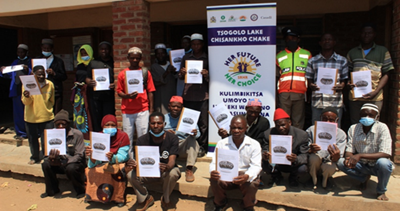 Community leaders with developed By-Laws in Balaka